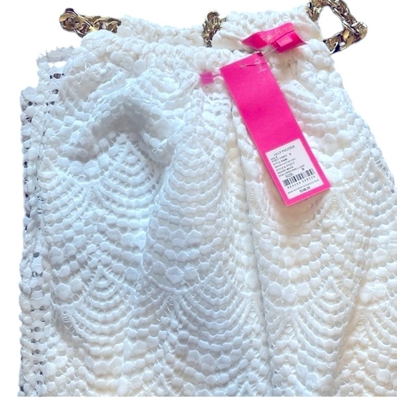 LILLY PULITZER White Lace Midi Dress M | Bridal Shower Rehearsal Dinner NWT - Picture 6 of 12